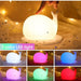 Whale night light with colour-changing LED – rechargeable, touch control | for kids' rooms