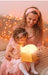 Whale night light with colour-changing LED – rechargeable, touch control | for kids' rooms
