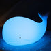 Whale night light with colour-changing LED – rechargeable, touch control | for kids' rooms