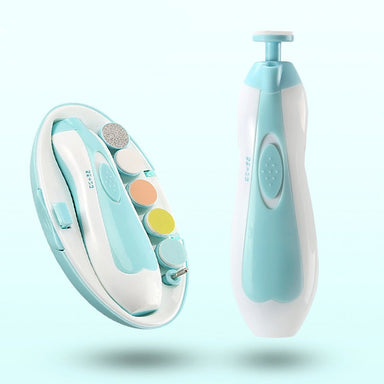 Electric baby nail file – quiet motor, 6 attachments | newborns