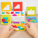 Building and puzzle set with 87 logic blocks – boosts creativity and logical thinking | kids 3+