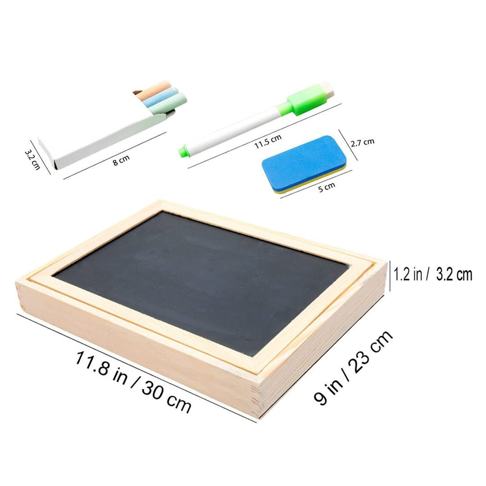 Magnetic wooden drawing board – reusable, educational play | Ages 3+
