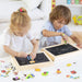Magnetic wooden drawing board – reusable, educational play | Ages 3+