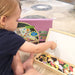 Magnetic wooden drawing board – reusable, educational play | Ages 3+