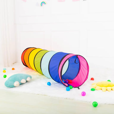 Foldable crawl tunnel boosts movement and coordination – indoor/outdoor, carry bag included | kids