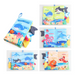 Fabric baby book with tags – sounds, cotton, 15x14 cm | sensory toy
