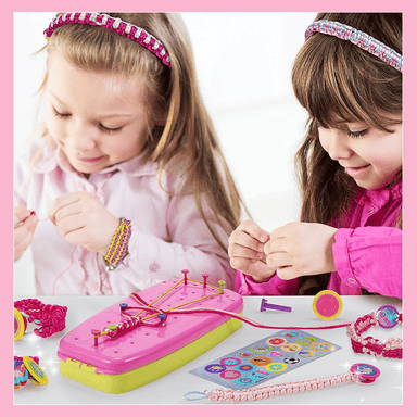 Knitting craft set for kids – makes bracelets, boosts creativity | Ages 3+