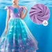 Light-up mermaid princess dress – with crown, wand and wig | Dress-up set