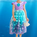 Light-up mermaid princess dress – with crown, wand and wig | Dress-up set