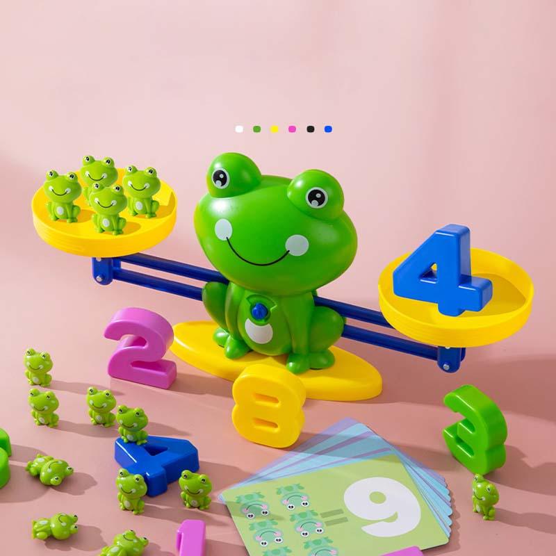 Animal balance scale for counting and maths – weights and challenge cards | kids learning toy