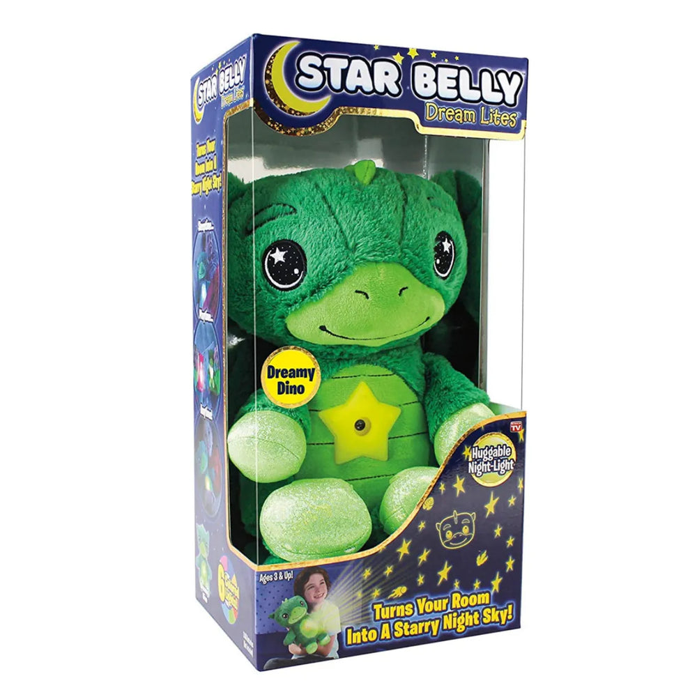 Night light soft toy with star projection – soothing glow, multiple colours | kids' bedtime light
