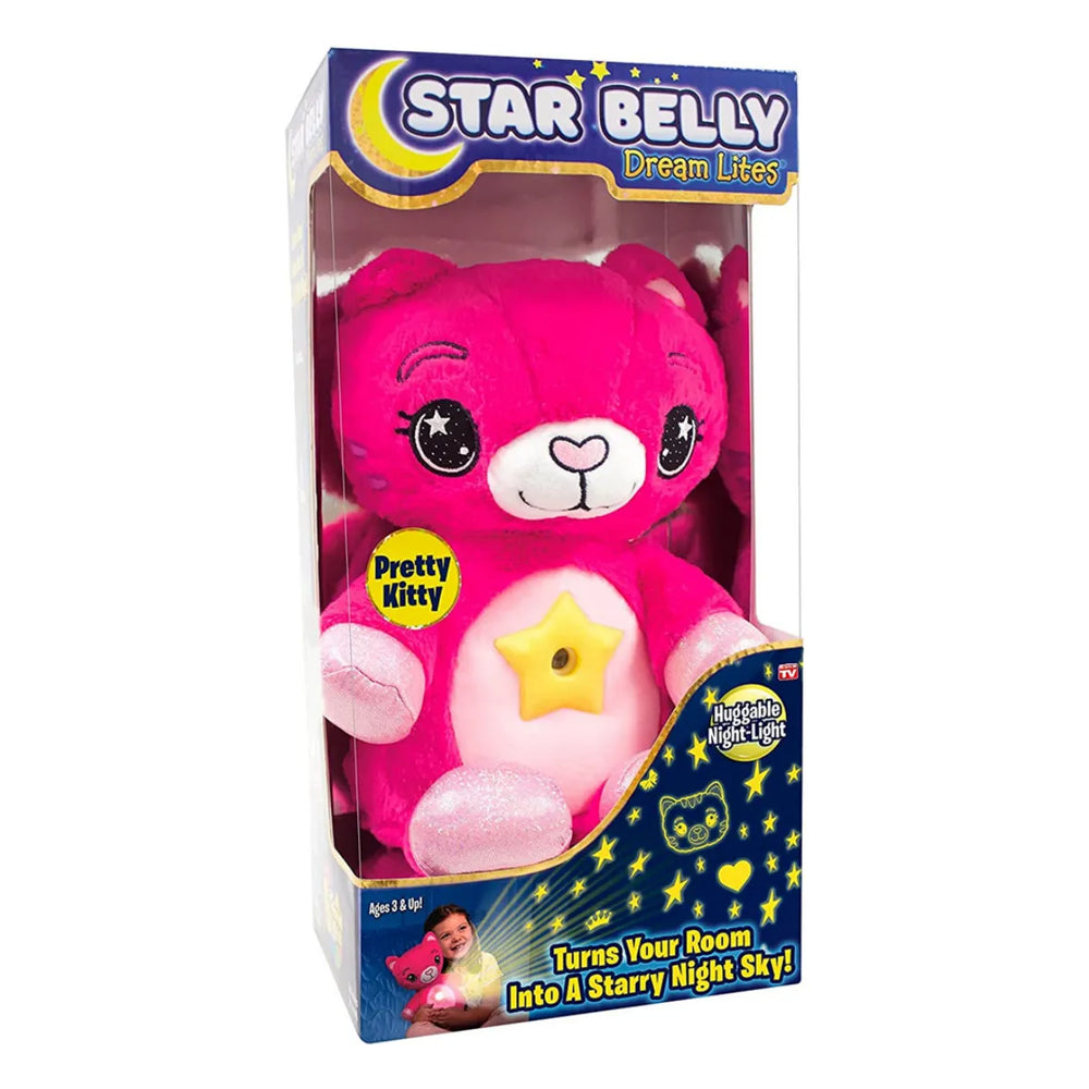Night light soft toy with star projection – soothing glow, multiple colours | kids' bedtime light