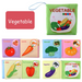 Fabric baby book with tags – sounds, cotton, 15x14 cm | sensory toy