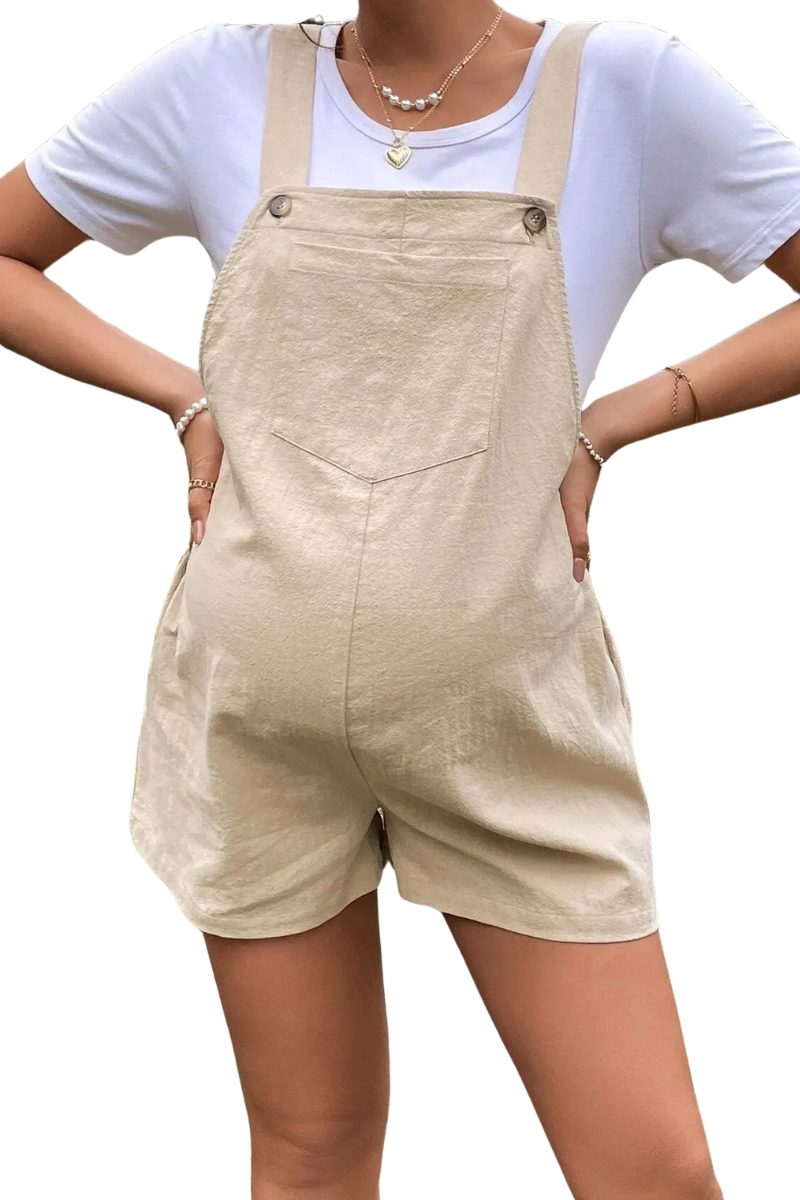 Maternity jumpsuit with breathable fabric – soft, roomy fit | Women's maternity wear